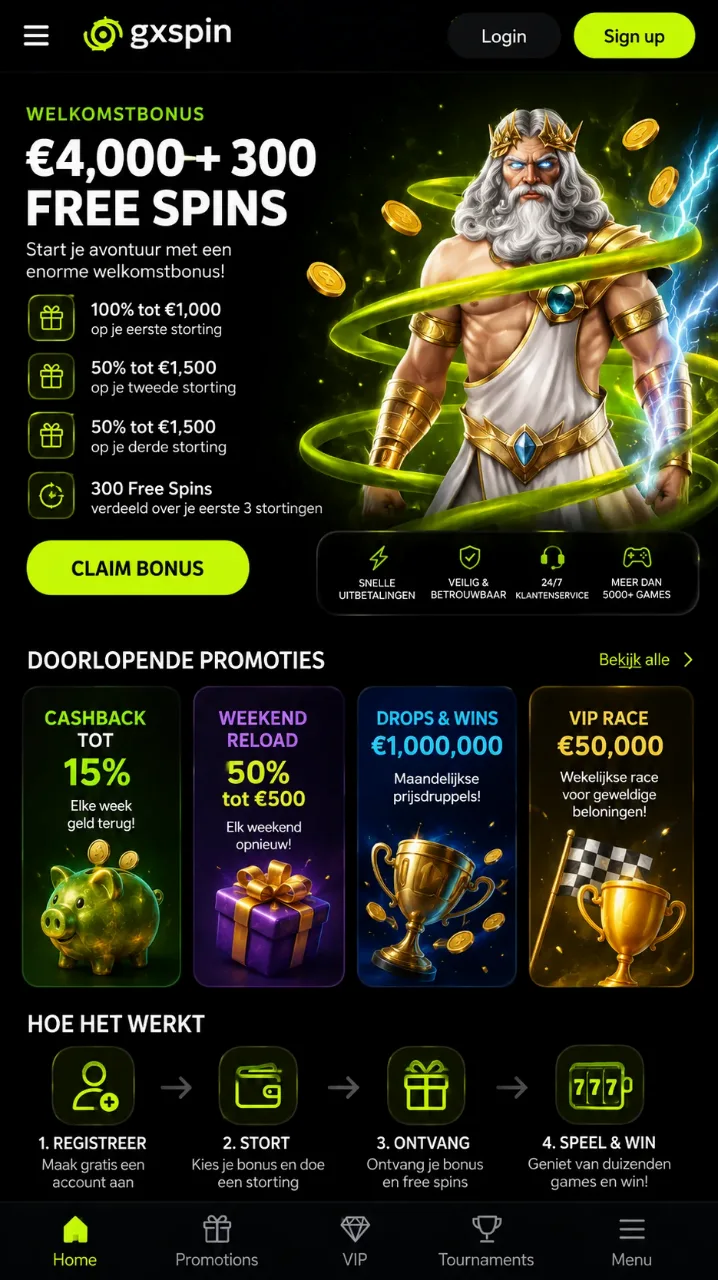 Gxspin Casino Bonussen — Alle Aanbiedingen en Voorwaarden